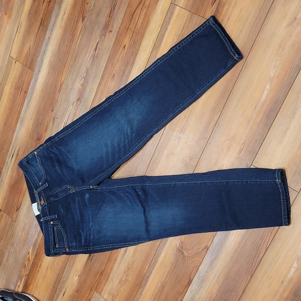 Caslon Dark Blue Straight Leg Jeans